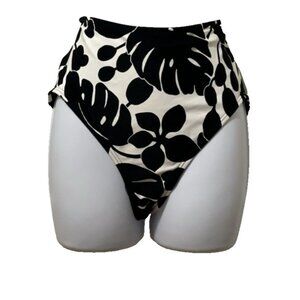 Kate Spade Bikini Bottom Sz Lg High Waist Floral NWT Womens Swim Full Coverage
